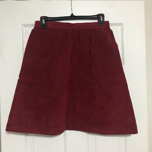 Vintage faux suede skirt